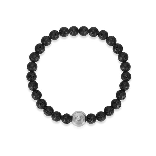 Stability - Lava Rock Bead Bracelet