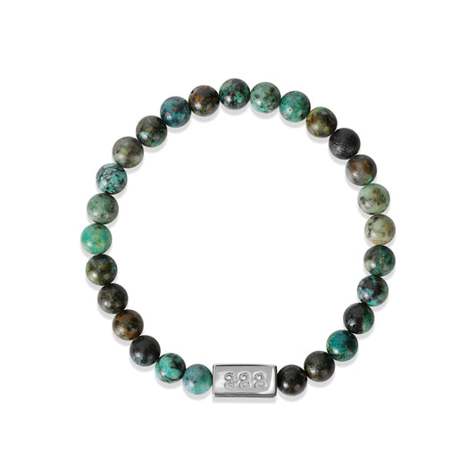 Growth - African Turquoise Bead Bracelet