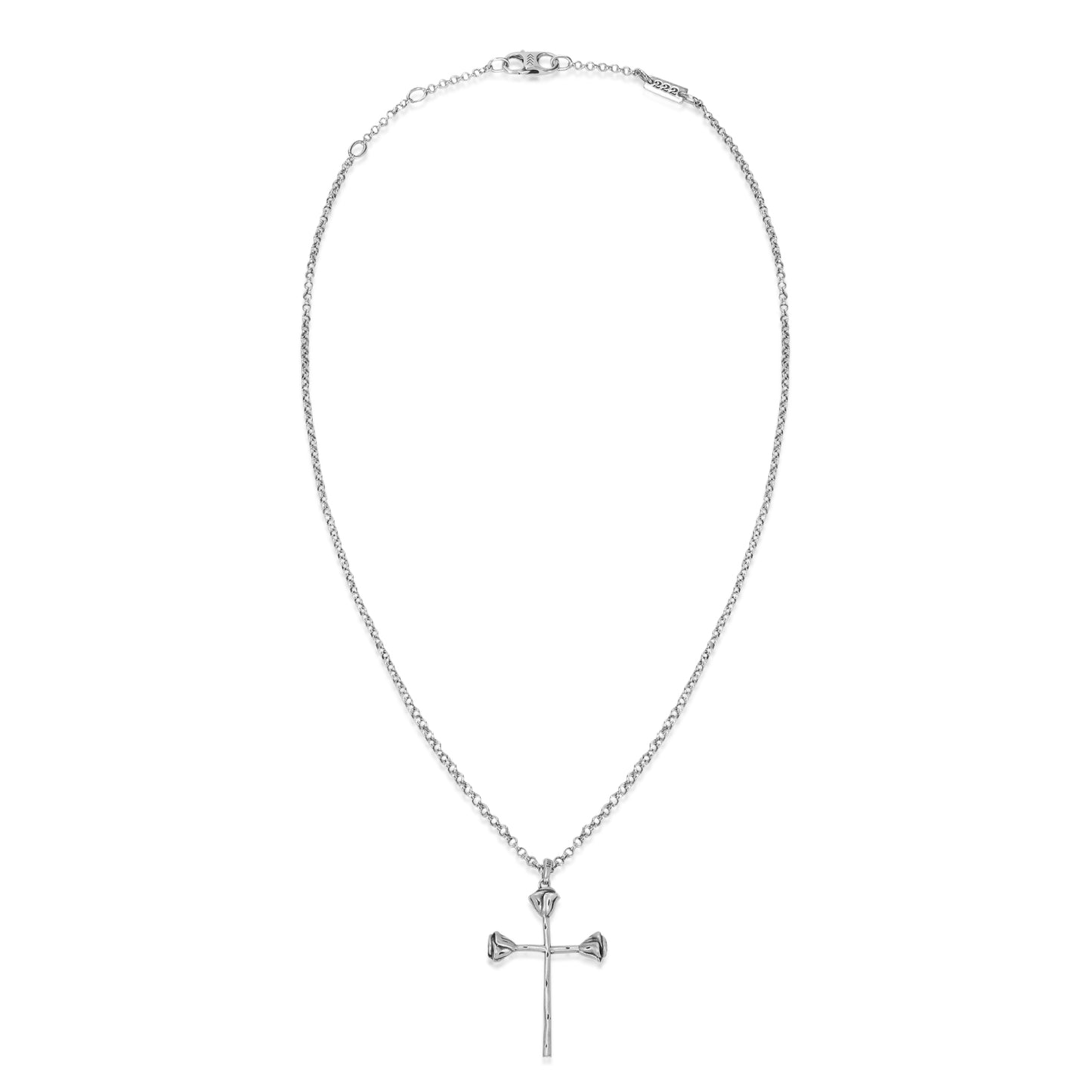 Thorny Blessings - Rose Cross Necklace