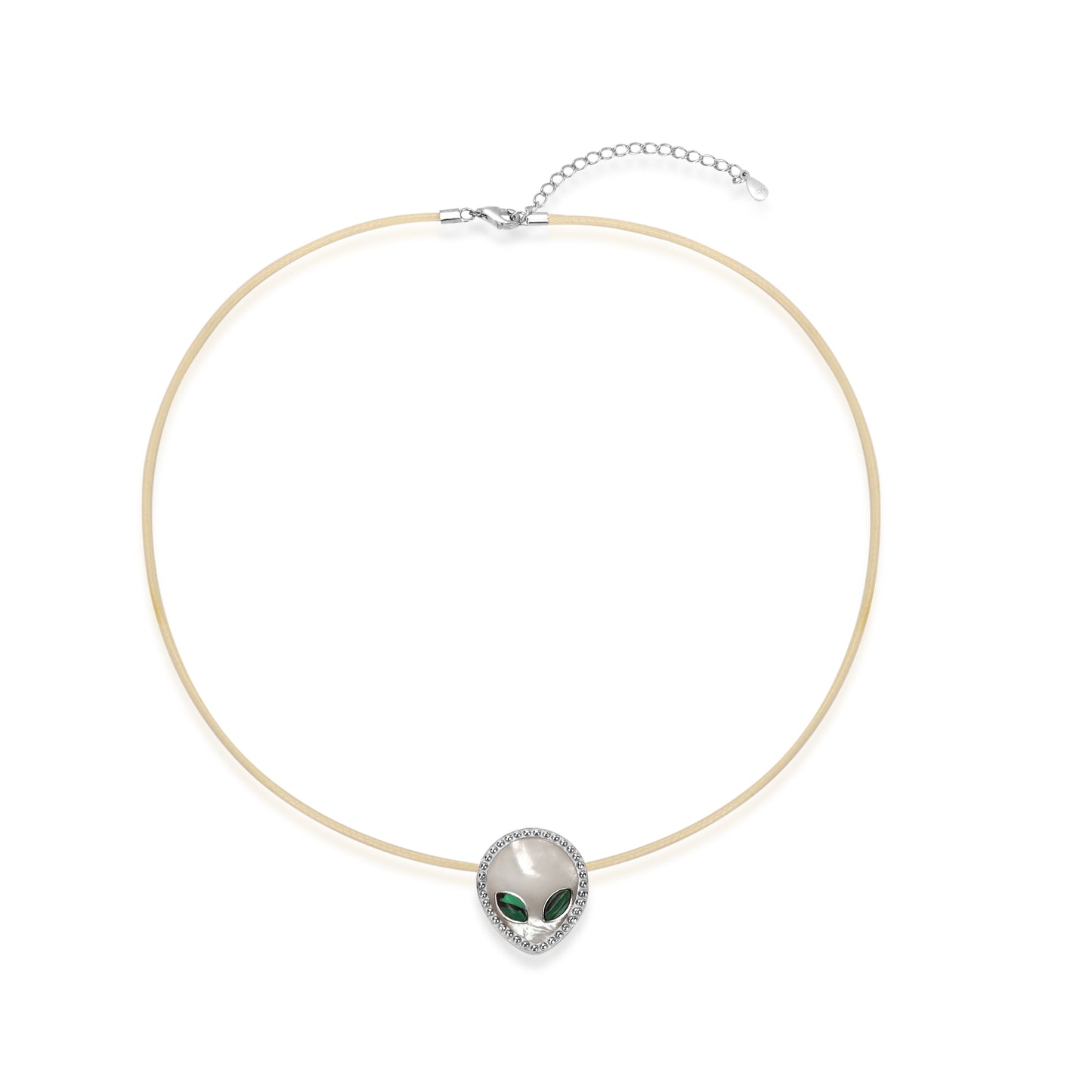 Outta This World- Pearl Alien Necklace