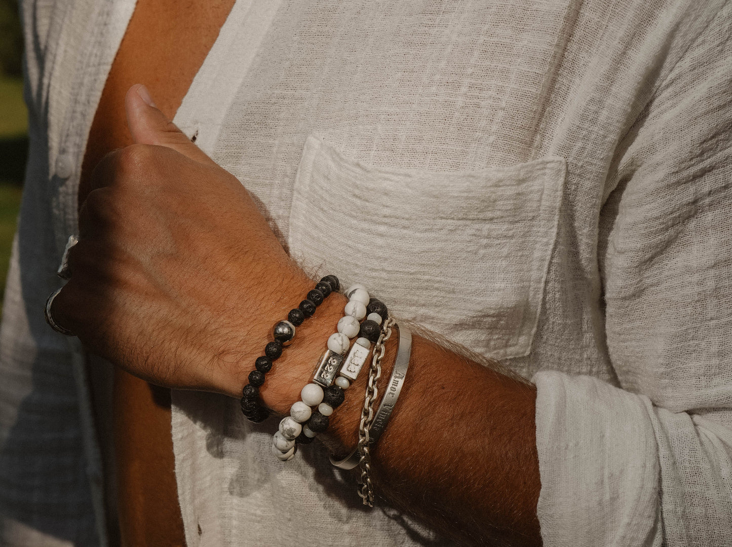 Stability - Lava Rock Bead Bracelet